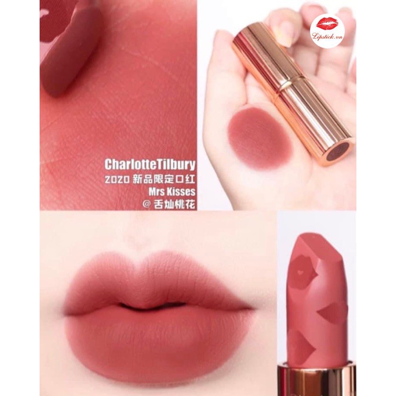 Son Charlotte Tilbury Mrs Kises màu trà đào sữa | BigBuy360 - bigbuy360.vn