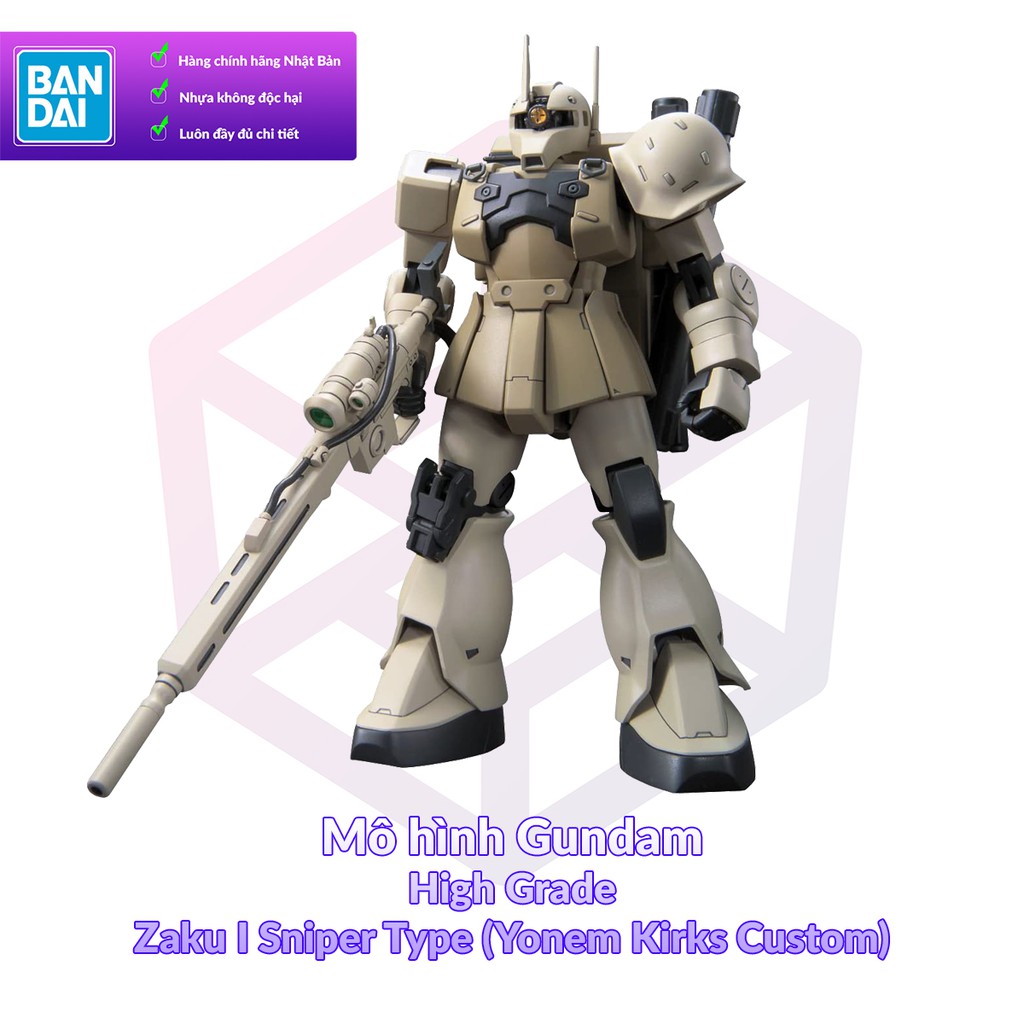 [Pre-order] Mô Hình Gundam Bandai HG UC 137 Zaku I Sniper Type (Yonem Kirks Custom) [GDB] [BHG]