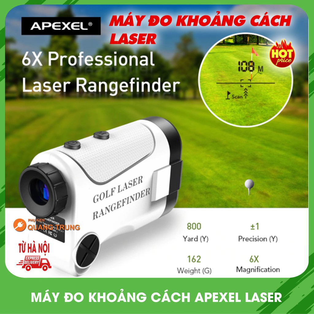 Máy đo khoảng cách bằng laser APEXEL 600M 800M 1200M,chơi gôn,khảo sát