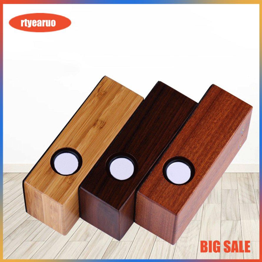 Portable Wooden Small Speaker Creative Small Gift Audio Retro Computer Speaker