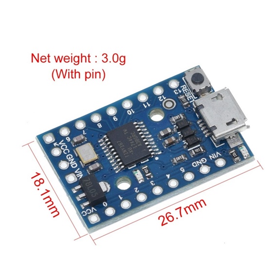 Kit ATTINY167 Digispark Pro Kickstarter Sử Dụng Cổng Micro Cho Arduino Usb