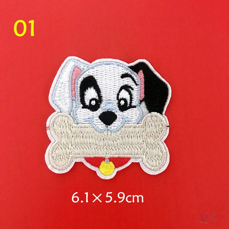 Miếng ủi thêu trang trí quần áo hình 101 chó đốm thiết kế dễ thương