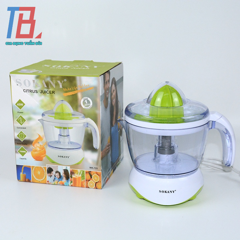 Máy vắt cam Sokany WK-725 công suất 45W