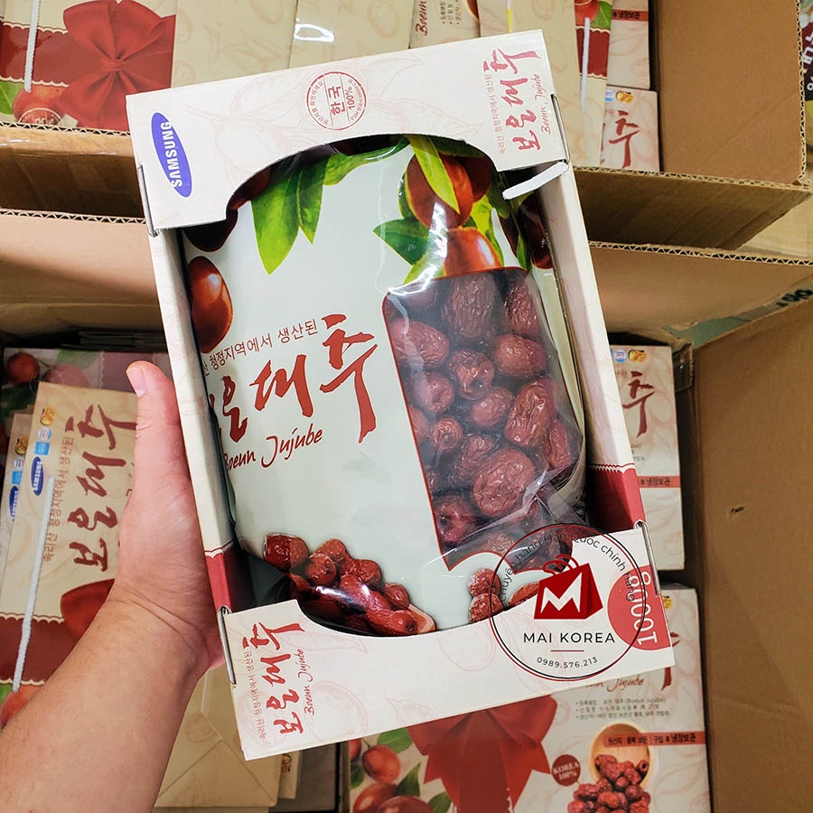 Táo đỏ Hàn Quốc sấy khô hộp 1KG