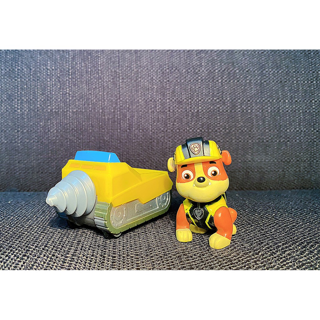 Xe chó cứu hộ Paw Patrol nhân vật Rubble - Hàng chính hãng