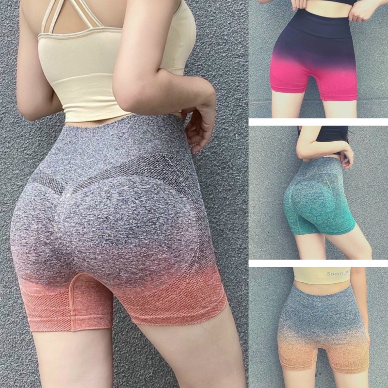 Quần đùi tập gym yoga gen bụng nâng mông co dãn thấm hút mồ hôi