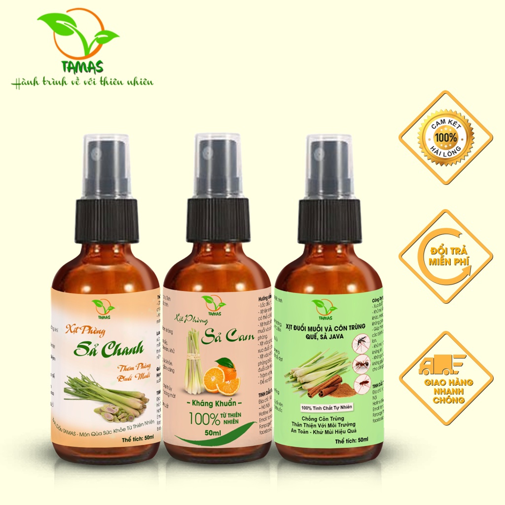 Combo 10 Chai Xịt Thơm Phòng Đuổi Muỗi 50ml