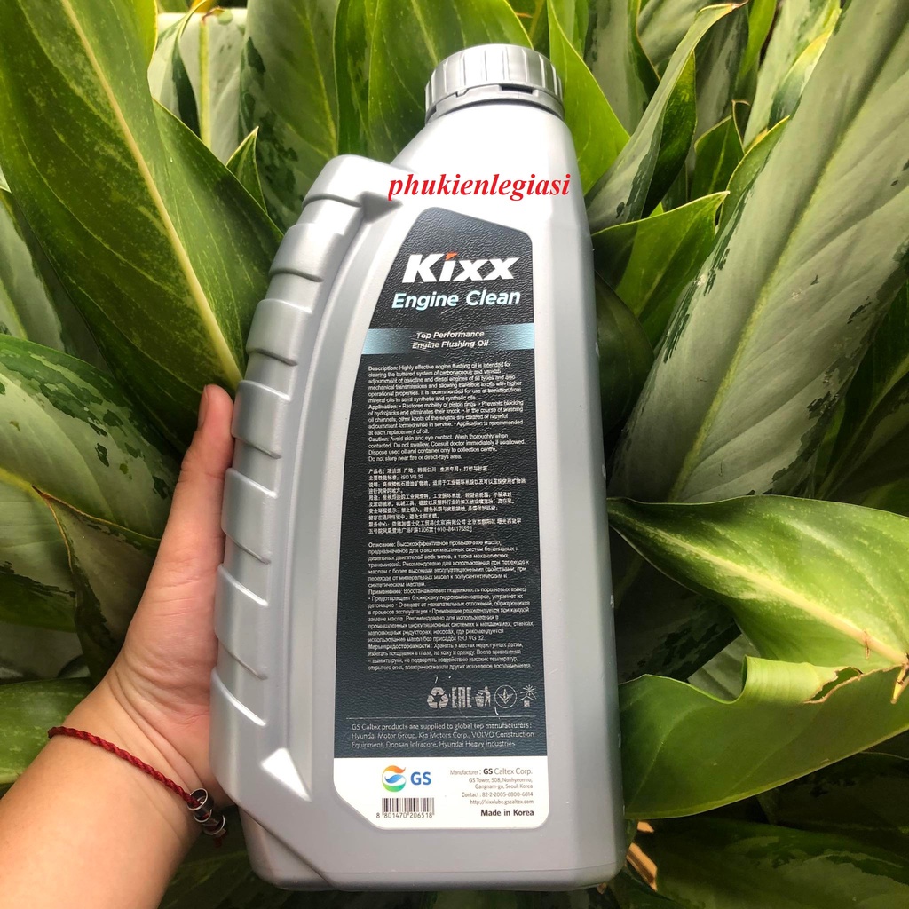 Súc Nhớt Ô TÔ Kixx ENGINE CLEAN 1L Hàng nhập khẩu Hàn Quốc Mitsubishi Grandis
