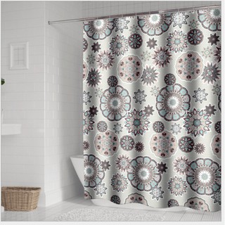 Rèm phòng tắm vải polyester dày, không thấm nước và chống nấm mốc