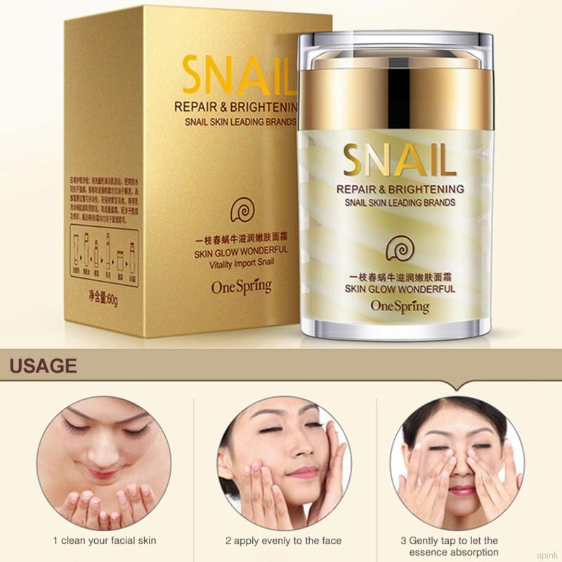 Kem Dưỡng Da Mặt Chiết Xuất Ốc Sên Dưỡng Ẩm Chống Nếp Nhăn Và Làm Trắng Da Hiệu Quả 60g