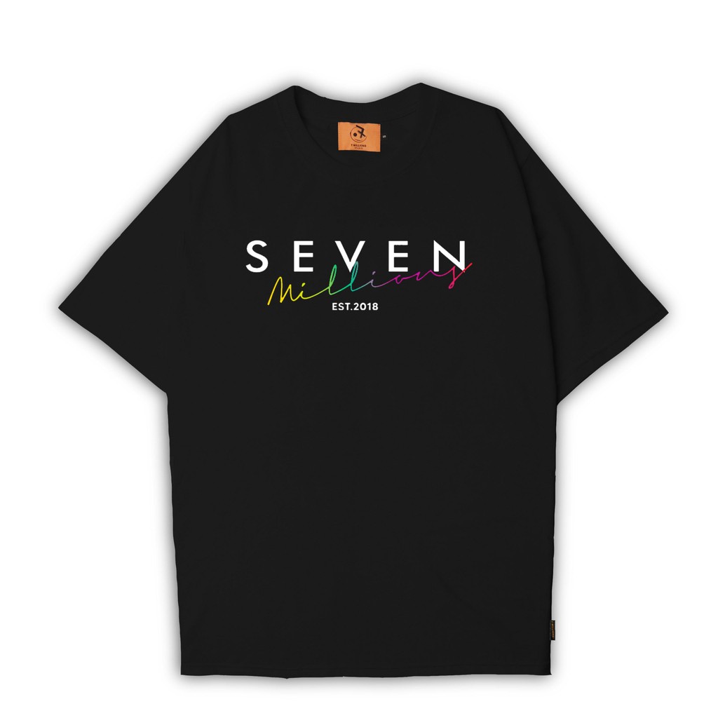 Áo thun 7millions Multicolor - Đen