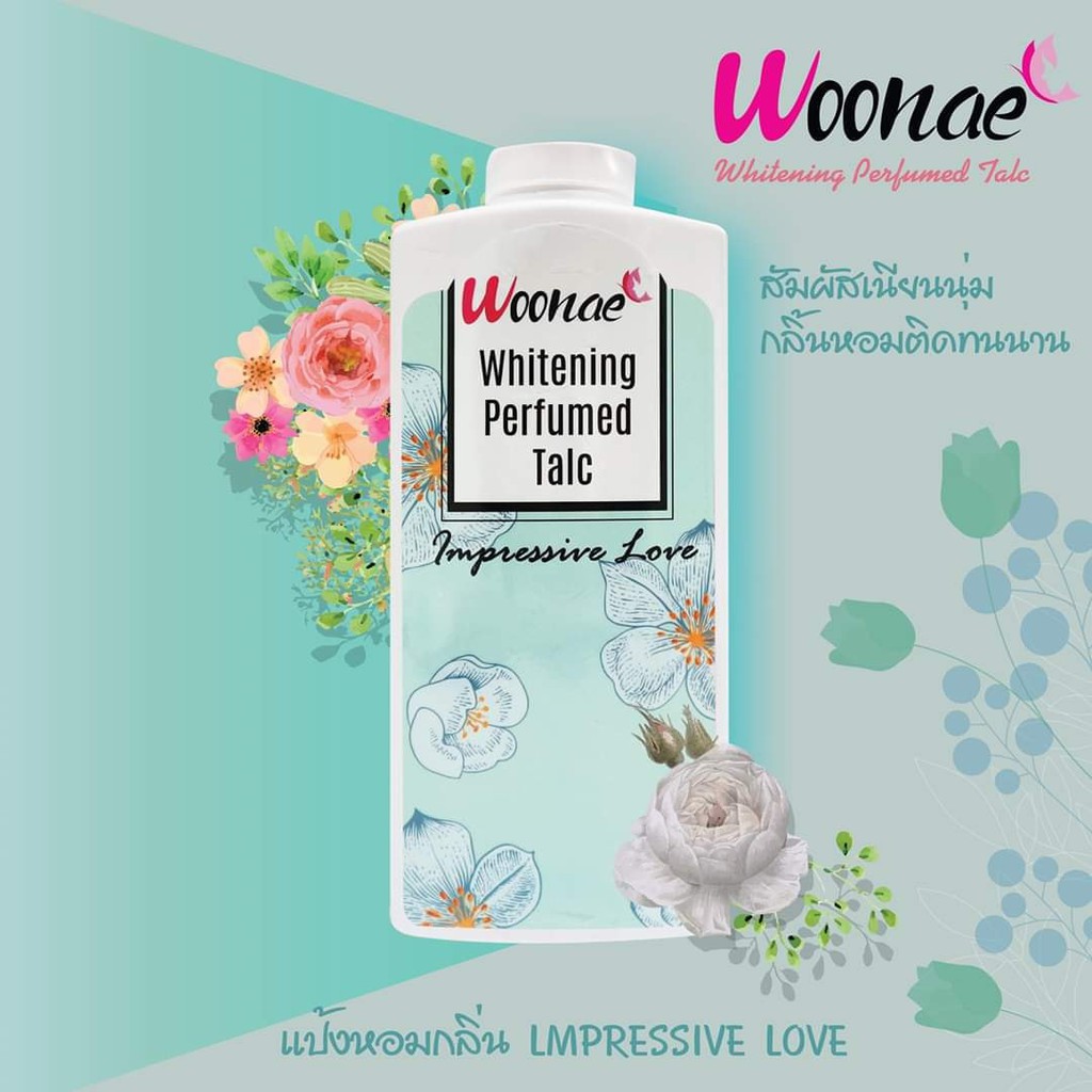 01 Chai Phấn Thơm Hương Nước Hoa Woonae Whitening Perfume Talc 200gram Thái Lan