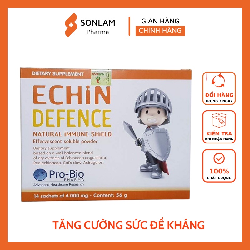 Echin Defence - Tăng cường sức đề kháng,sức khỏe cho trẻ,cải thiện tình trạng hay ốm vặt ở trẻ hộp 14 gói