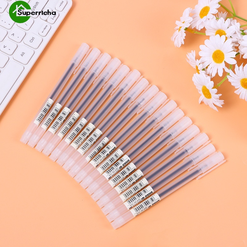 Bút gel mực đen vỏ nhám ngòi 0.5mm dùng trong trường học/ văn phòng