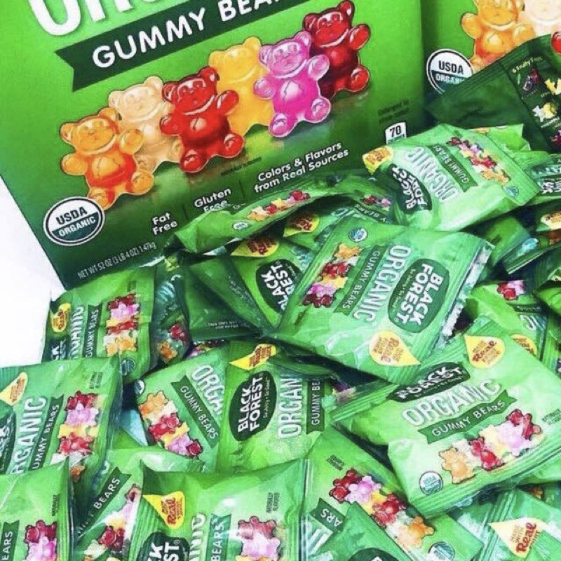 KẸO DẺO GẤU HỮU CƠ - BLACK FOREST ORGANIC gói nhỏ 23g