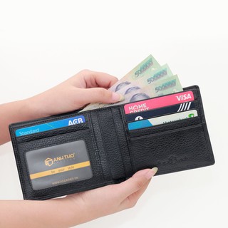Ví ngang nam cao cấp MIN-06, chất da Miu Ý Nhập khẩu, siêu mềm mại, thích hợp làm quà tặng cao cấp, Anh Tho Leather