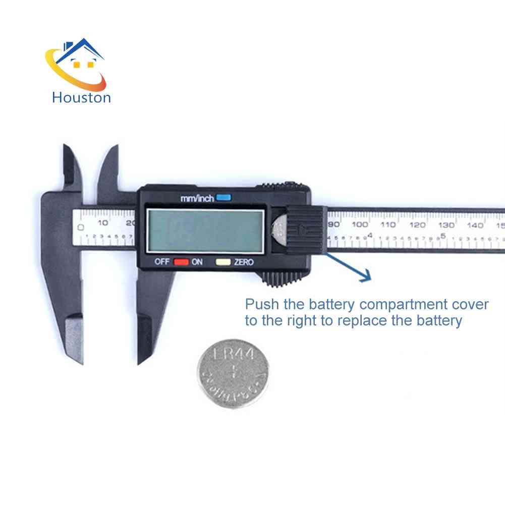 Thước Đo Điện Tử Màn Hình LCD 150mm 6 inch Bằng Sợi Carbon Chuyên Dụng