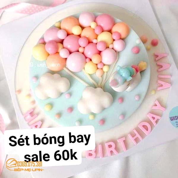 Khuôn silicon vỉ 12 bán cầu làm viên trà sữa, bóng bay trang trí bánh