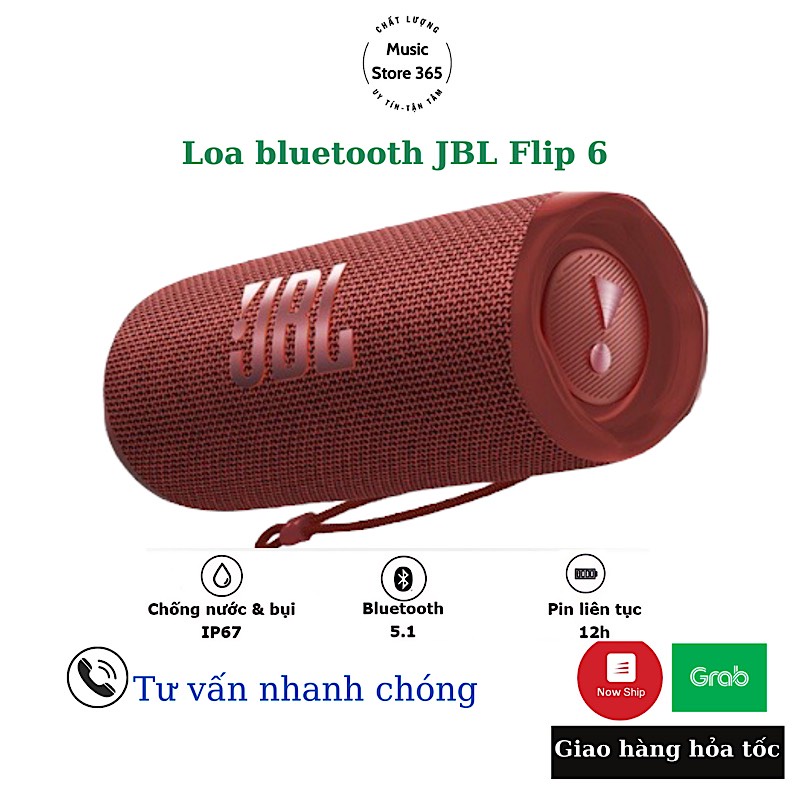 Loa Bluetooth Flip 6 Mới nhất âm thanh cực đỉnh có bass Bluetooth 5.1 NEW - Bảo Hành 6 Tháng 1 đổi 1
