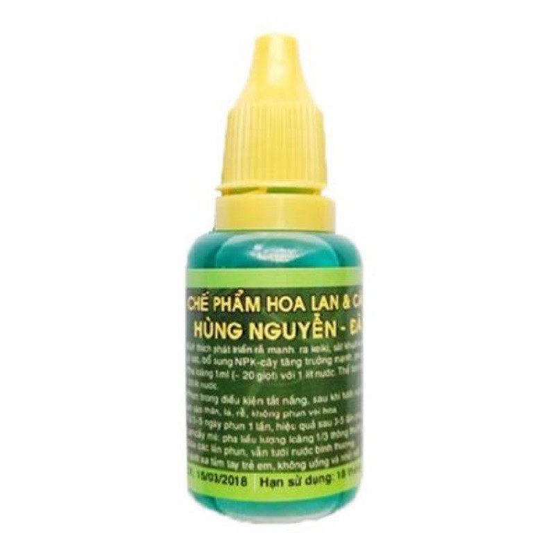 Chế phẩm cho hoa lan & cây cảnh Hùng Nguyễn - Siêu Ra Rễ, Kích Keiki, Trừ Nấm ( 20ML )