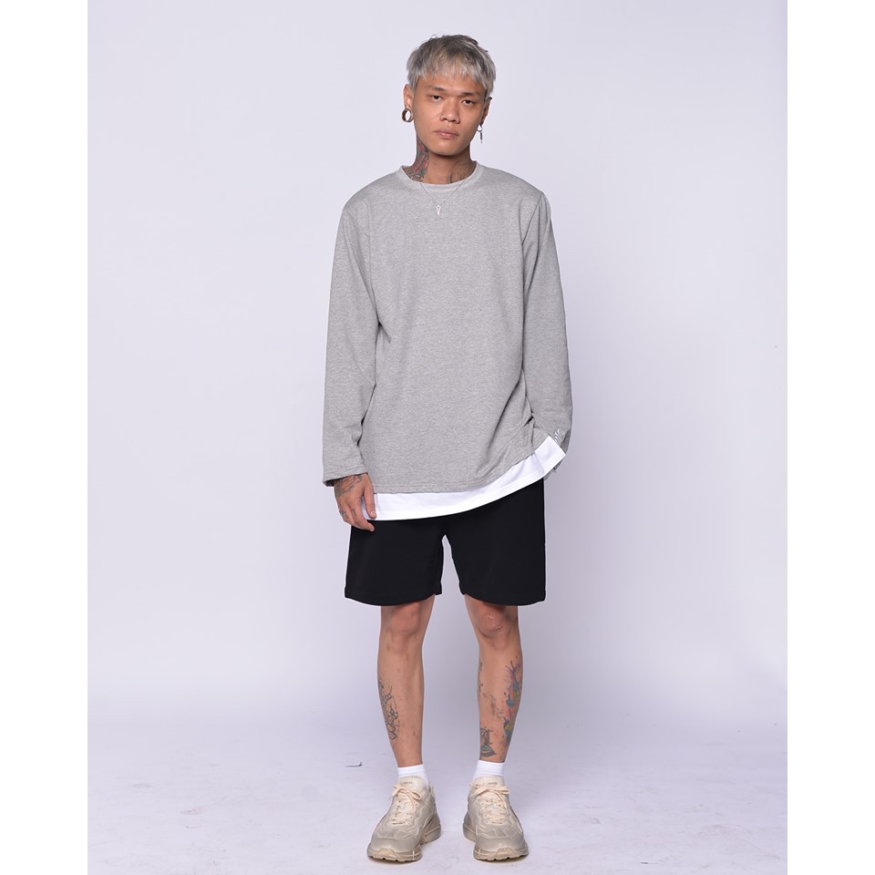 Áo Thun ZOMBIE® Layered Sweater Grey
