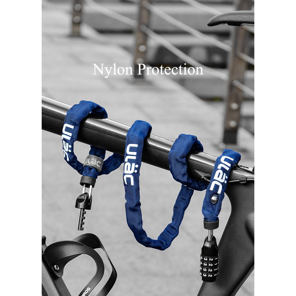 Khóa dây xích xe đạp ROCKBROS chống trộm siêu nhẹ an toàn tiện dụng