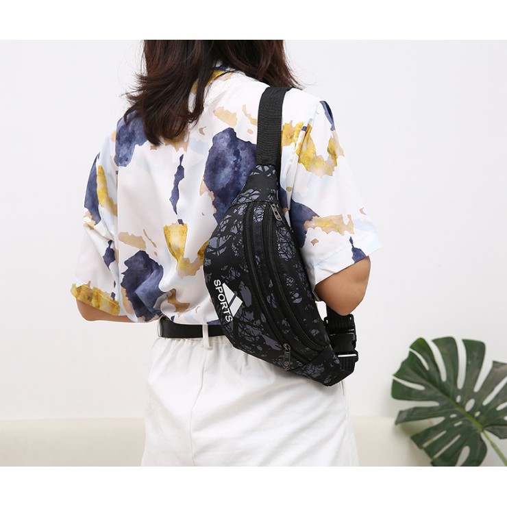 Túi bao tử họa tiết phối màu đẹp mắt (4 màu) | BigBuy360 - bigbuy360.vn