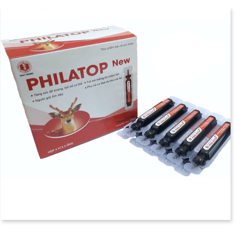 Philatop New Đại Uy ống nhựa, dùng cho trẻ biếng ăn chậm lớn (hộp 20 ống) sản phẩm có nguồn gốc xuất xứ rõ ràng, đảm bảo