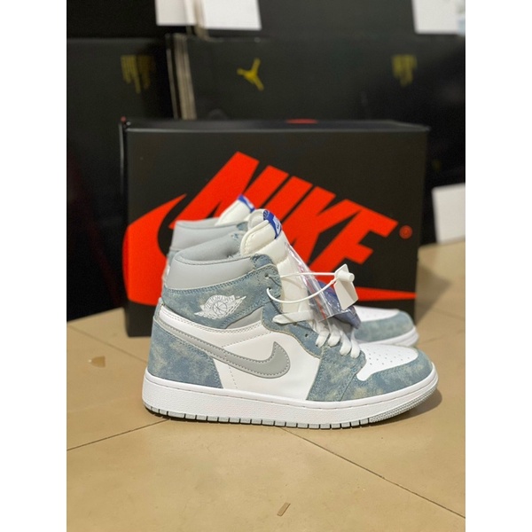 Giày Nike_Air Force 1 Nam Nữ, Giày AF1 vải bò cổ cao, cổ thấp cao cấp Hàng Đẹp Full Box 36_43