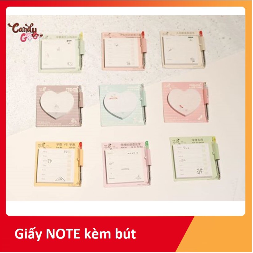 Giấy note kèm bút