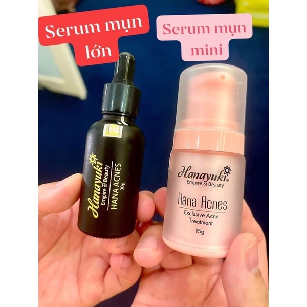 Serum Mụn Mini Hanayuki 15g Màu Hồng