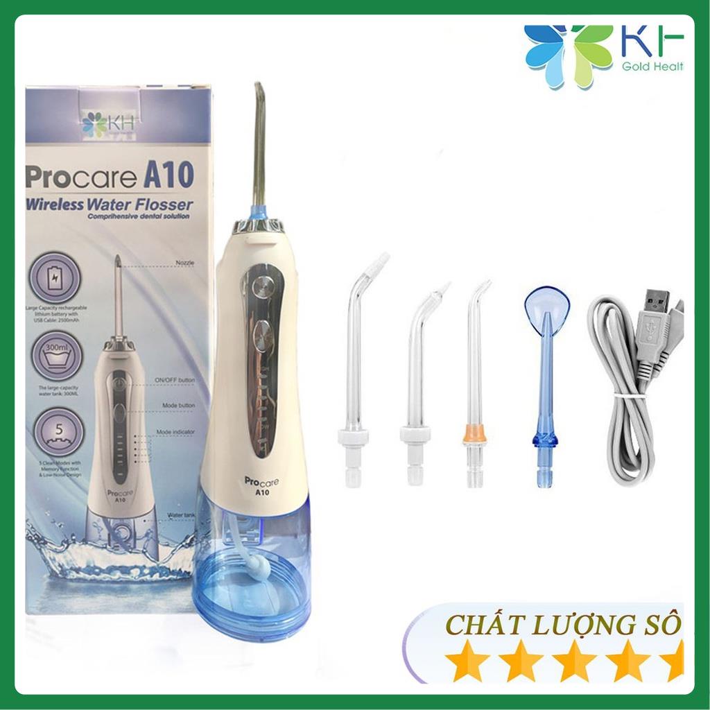 Máy tăm nước cao cấp PROCARE A10 Thế Hệ Mới | Hàng Chính Hãng - Chăm Sóc Răng Miệng Hiệu Quả