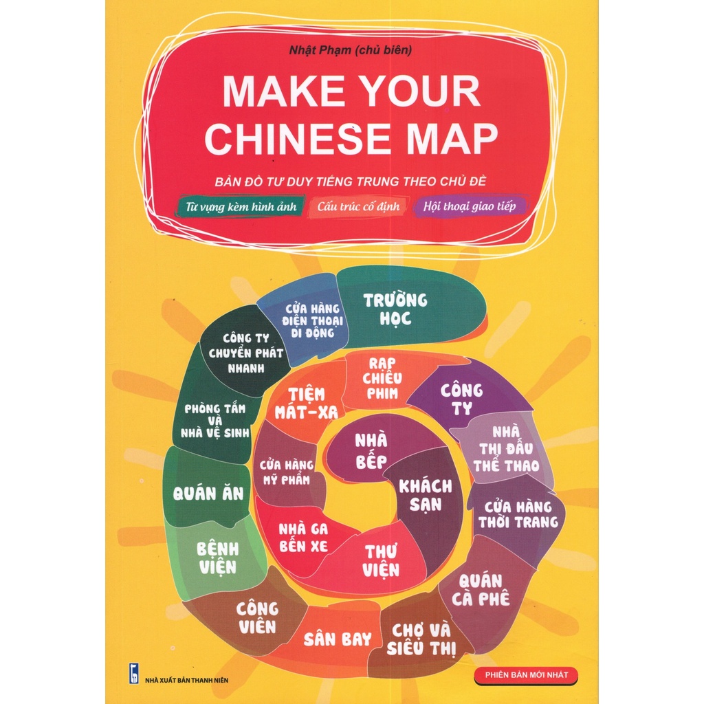 Sách - Make your chinese map bản đồ tư duy tiếng trung theo chủ đề - Phiên bản mới nhất