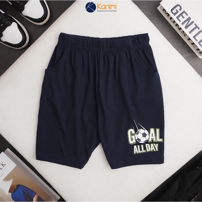 Quần đùi cotton bé trai size đại 8-14T [23-50kg]