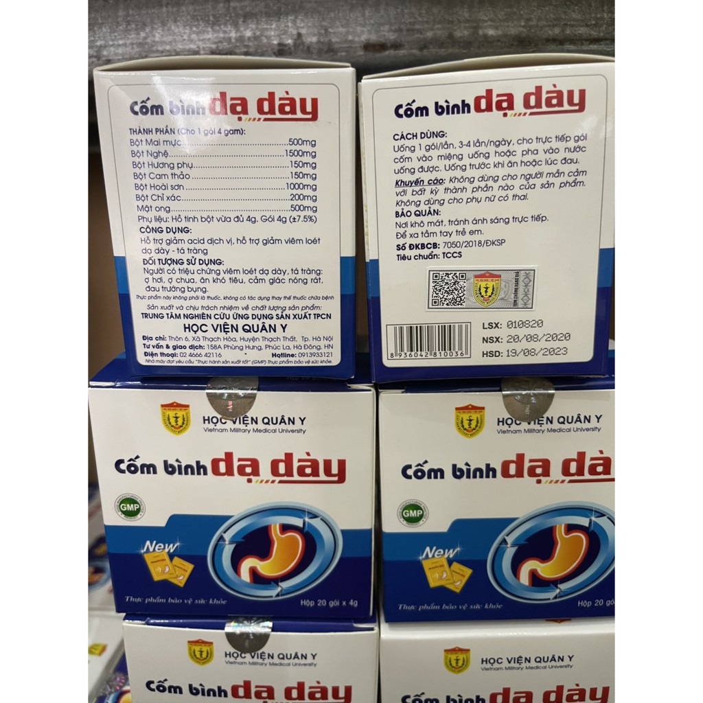 Cốm bình dạ dày Học viện quân y giúp giảm đau dạ dày
