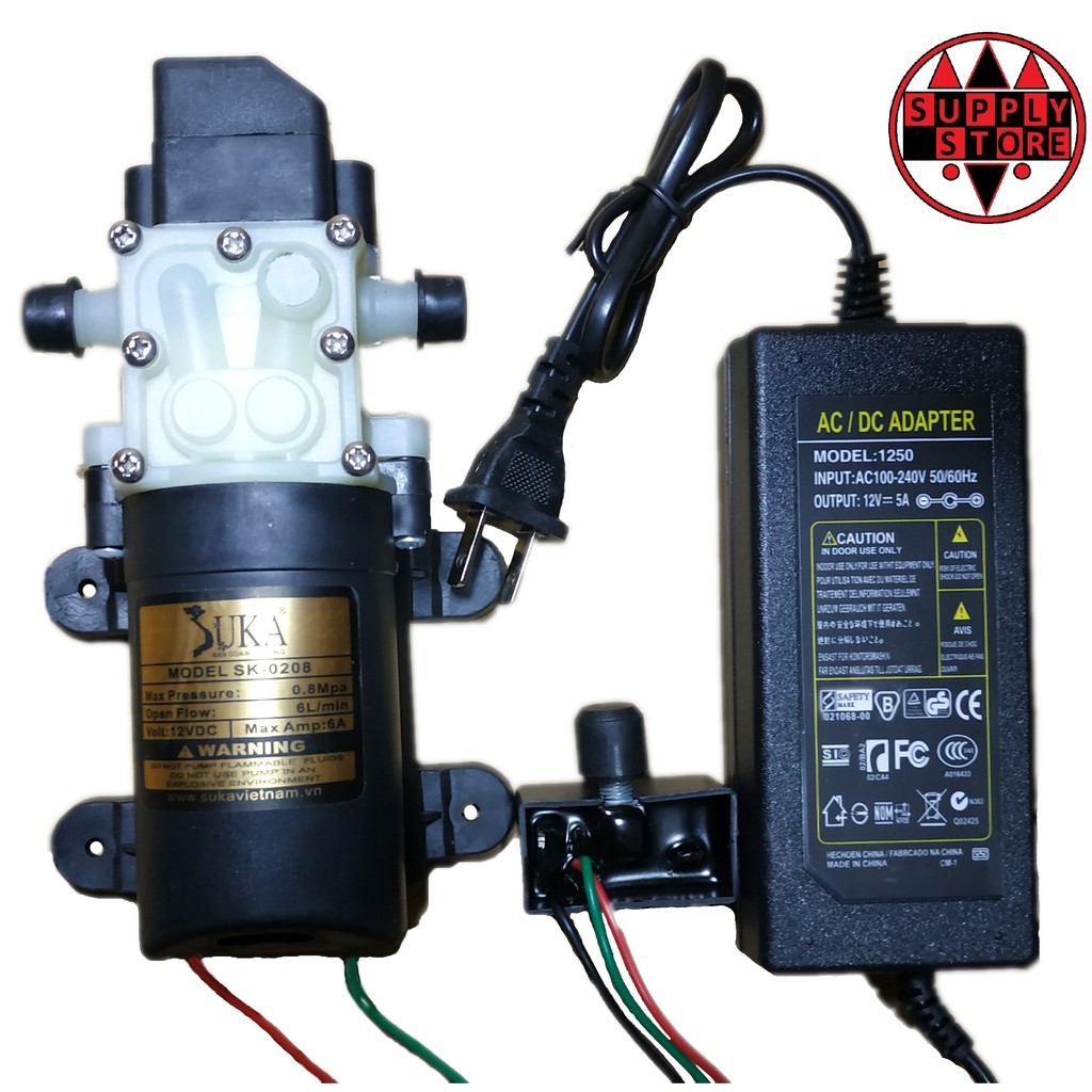 máy bơm nước áp lực mini 12v