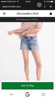 Combo quần short jean + áo phông