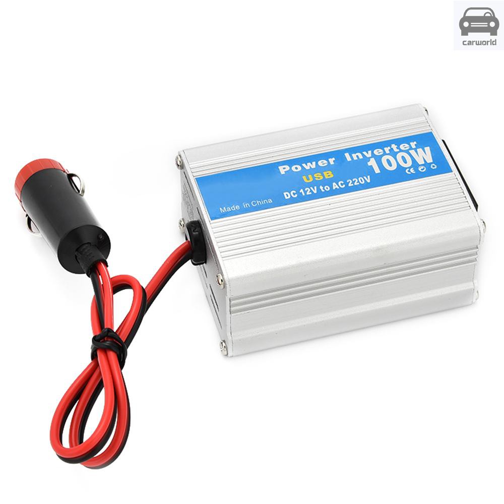 Bộ Chuyển Đổi Nguồn Điện 100w Dc 12v Sang Ac 220v Cho Xe Hơi