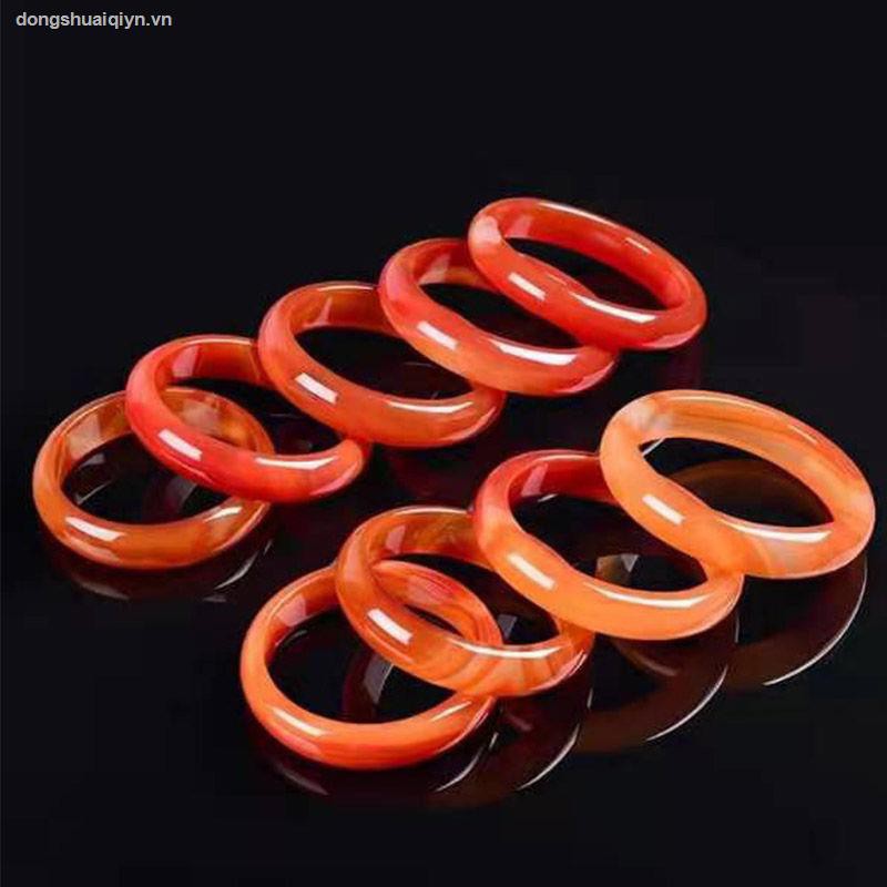 Vòng đeo tay đá mã não đỏ/ bạch ngọc trắng/ dây bện thời trang dành cho nữ