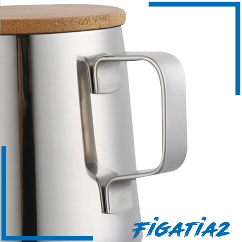 [FIGATIA2]Gooseneck Hand Drip Coffee Pot Stainless Steel Pour Over Tea Kettle 250ml