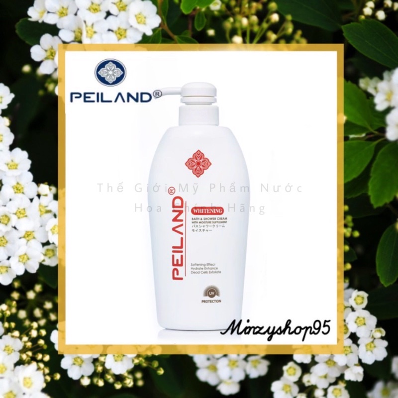 [𝗦𝗔𝗟𝗘] Sữa tắm siêu trắng chống nắng kháng tia UV Peiland 550ml