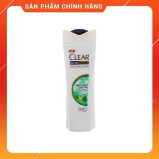 Dầu gội sạch gàu Clear mát lạnh bạc hà 340g Dầu gội sạch gàu số 1 Việt Nam