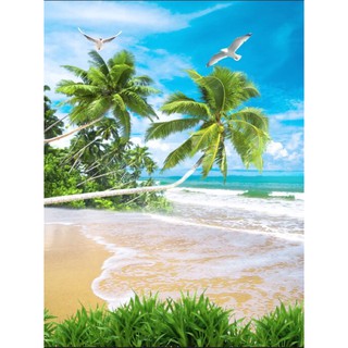 Tranh dán tường 3d Tranh Phòng Cảnh Biển kt120x180