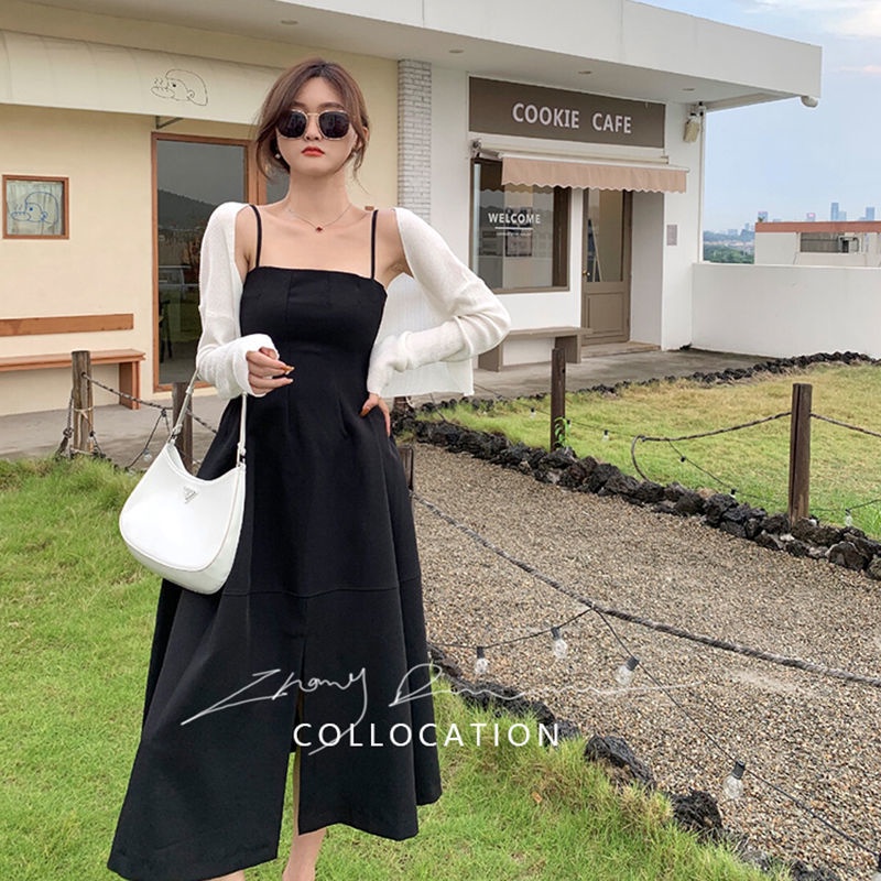 Đầm Hai Dây Dáng Ôm Thời Trang Mùa Hè Hàn Quốc Ngọt Ngào