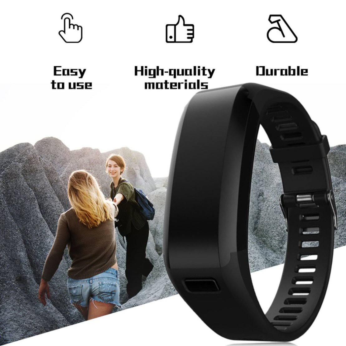 Dây Đeo Silicon 99 Cho Đồng Hồ Thông Minh Garmin Vivosmart Hr