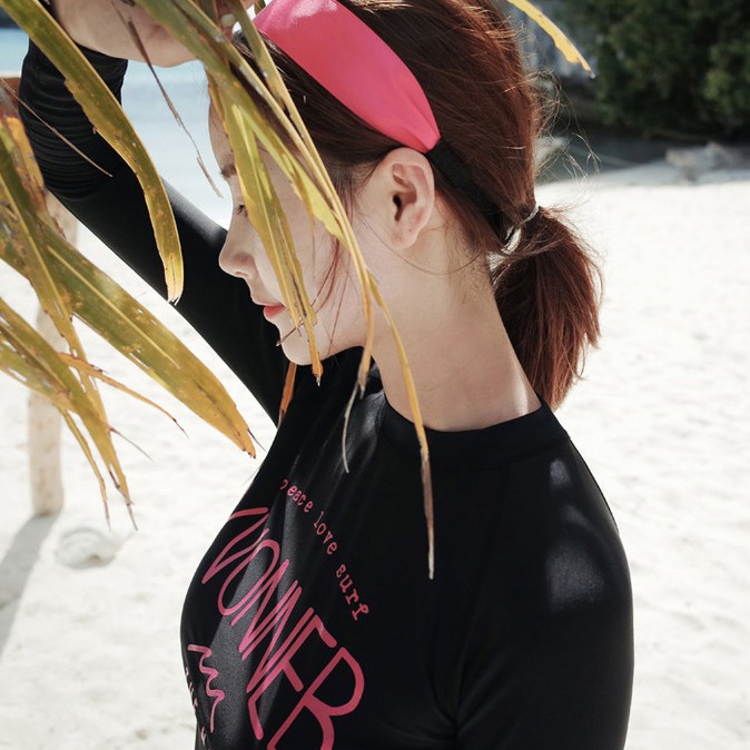 Bộ đồ bơi 2 mảnh áo dài tai dành cho bạn gái đi biển mẫu mới 2021 mã L01 | BigBuy360 - bigbuy360.vn