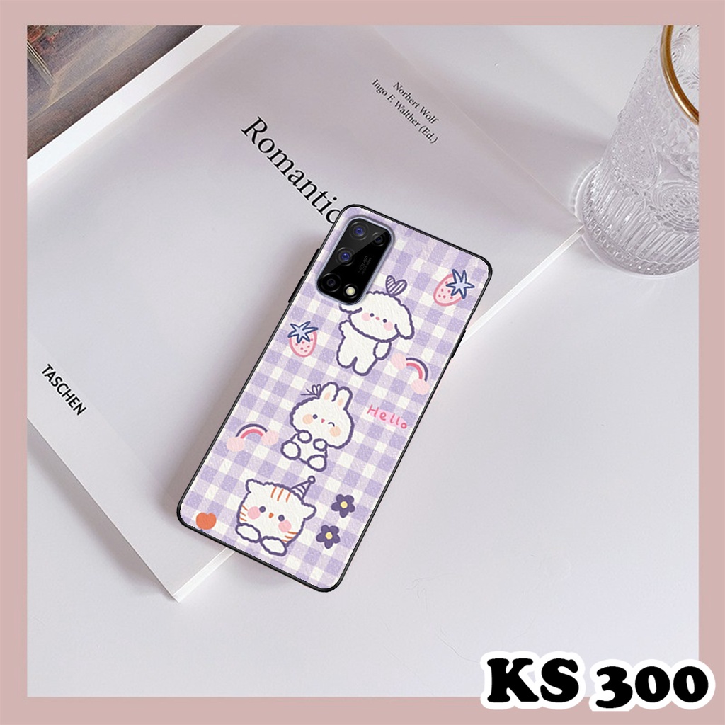 Ốp lưng Oppo Realme V5 5G - Ốp Oppo in hình Gấu&amp;Thỏ siêu xinh - Lưng nhám viền TPU
