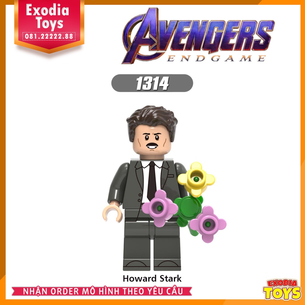 Xếp hình Minifigure Marvel Biệt đội siêu anh hùng Avengers Endgame - Đồ Chơi Lắp Ghép Sáng Tạo - X0264