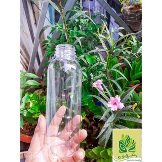 Chai nhựa pet 500ml cổ rộng fi38 kèm nắp Trắng/đen