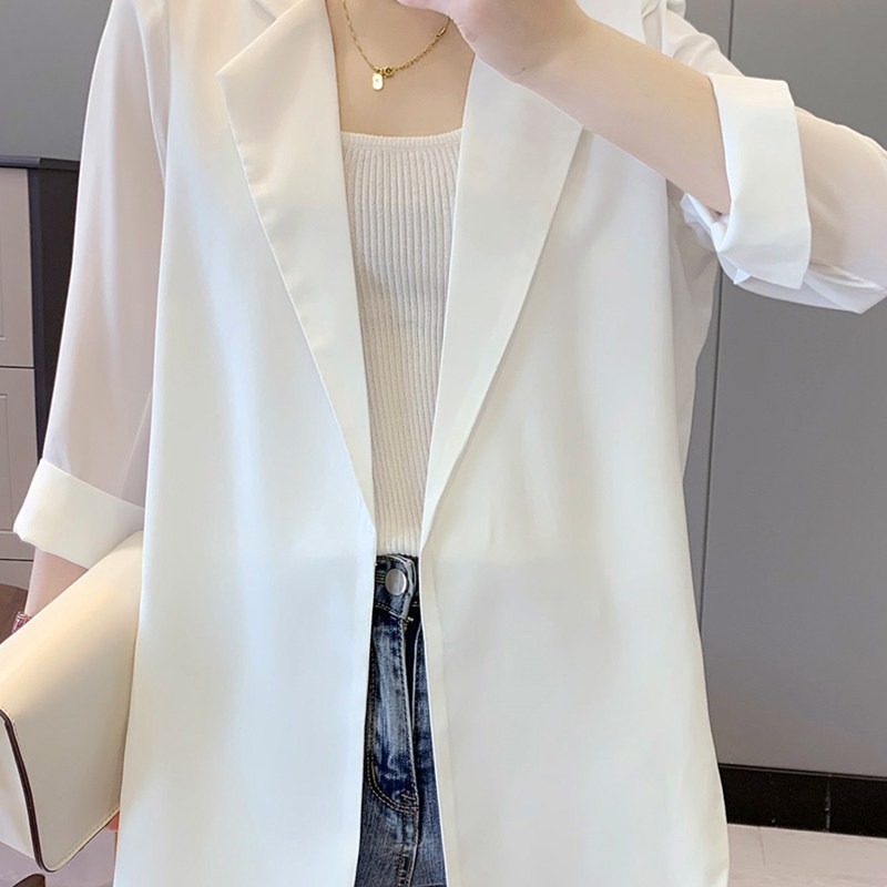 Áo Khoác Blazer Voan Tay Dài Thanh Lịch Thời Trang Cho Nữ